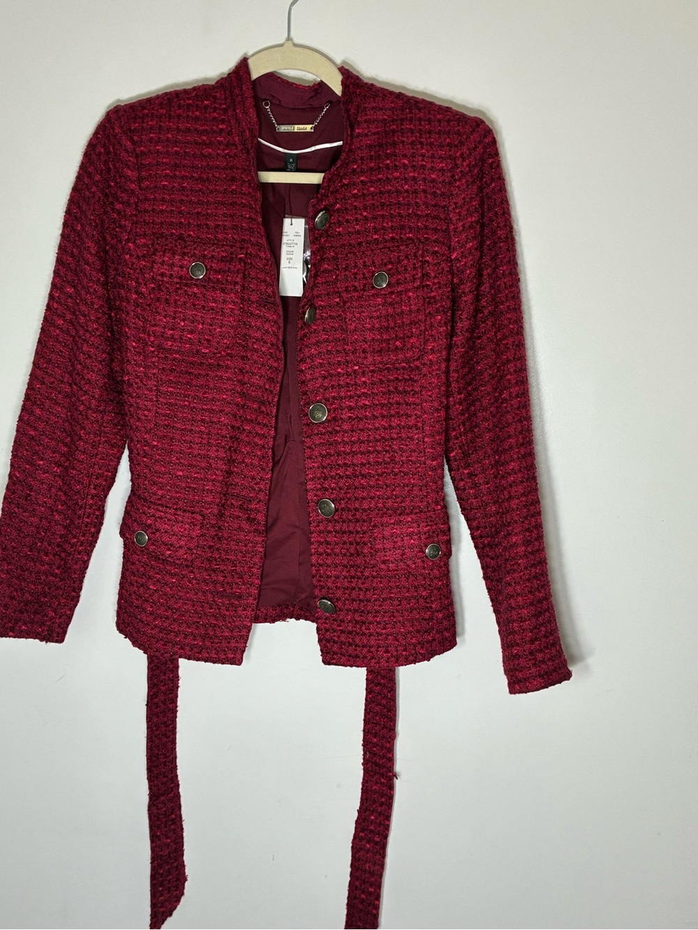 White House Black Market Cardinal Jacket NWT Women’s Size 6